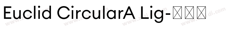 Euclid CircularA Lig字体转换